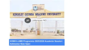 KOMU's IJMB Programme 20252026 Academic Session Admission Now Open