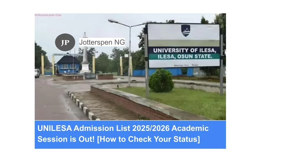 UNILESA Admission List 20252026 Academic Session is Out! [How to Check Your Status]